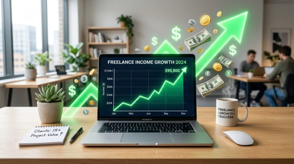 Freelance income growth