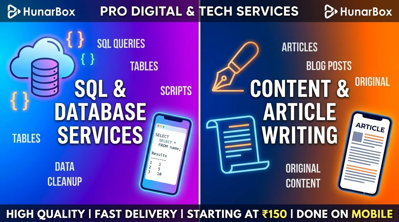 I will write clean SQL queries, format data, and write original articles